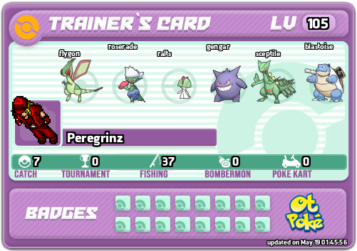 Peregrinz Card otPokemon.com