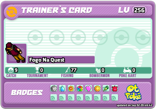Fogo Na Quest Card otPokemon.com