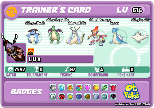 L U X Card otPokemon.com