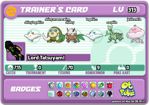 Lord TatsuyamI Card otPokemon.com