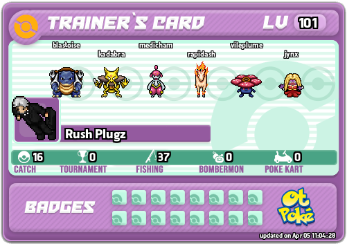 Rush Plugz Card otPokemon.com