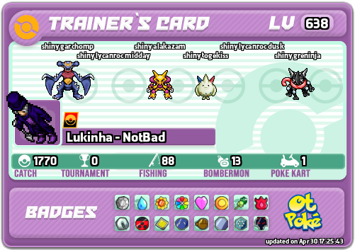 Lukinha - NotBad Card otPokemon.com