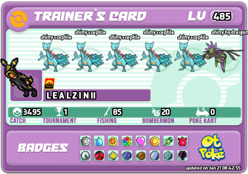 L E A L Z I N II Card otPokemon.com