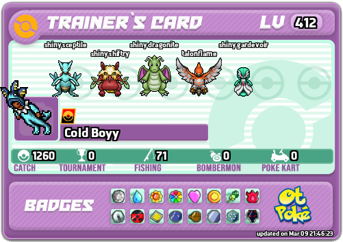 Cold Boyy Card otPokemon.com