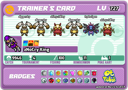 zNoCry King Card otPokemon.com