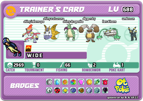 W I D E Card otPokemon.com