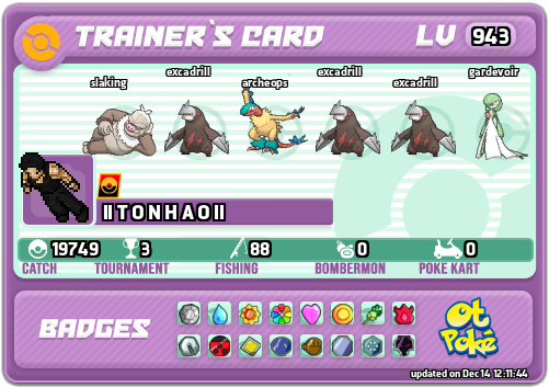 ll T O N H A O ll Card otPokemon.com