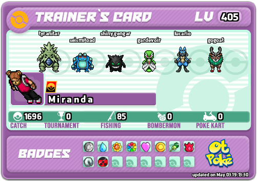 M i r a n d a Card otPokemon.com