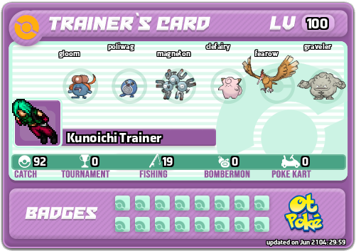 Kunoichi Trainer Card otPokemon.com