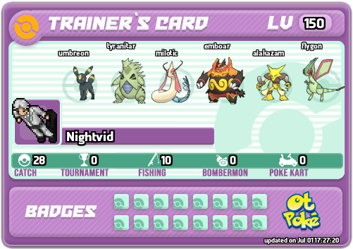 Nightvid Card otPokemon.com