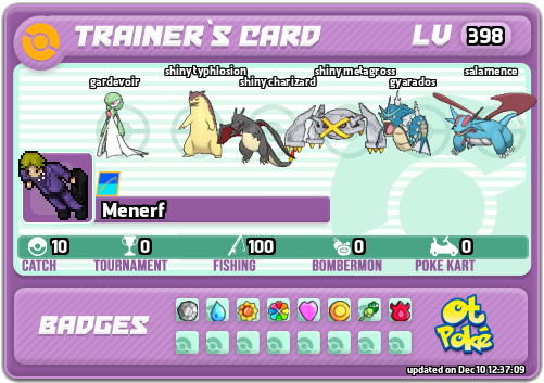 Menerf Card otPokemon.com