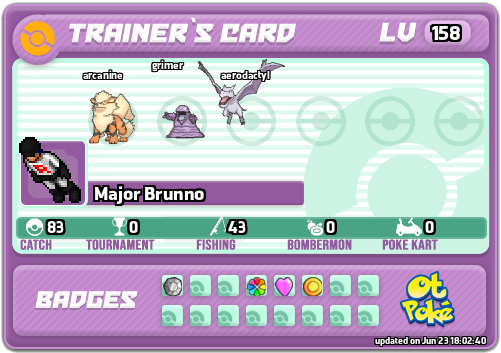 Major Brunno Card otPokemon.com