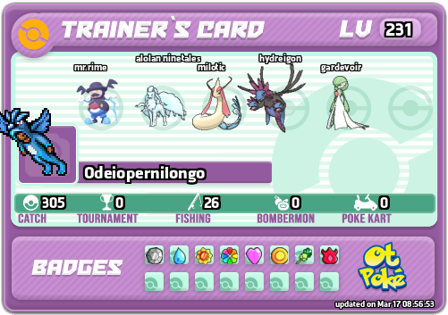 Odeiopernilongo Card otPokemon.com