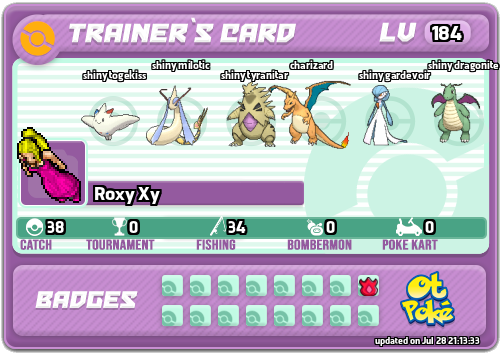 Roxy Xy Card otPokemon.com