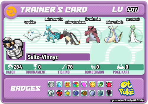 Saito-Vinnys Card otPokemon.com