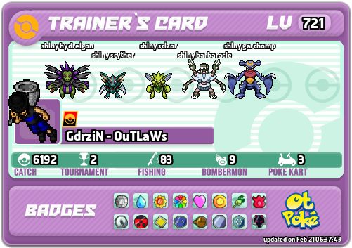 GdrziN - OuTLaWs Card otPokemon.com