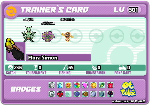 Flora Simon Card otPokemon.com