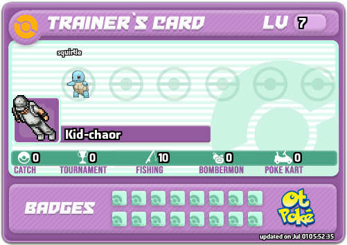 Kid-chaor Card otPokemon.com