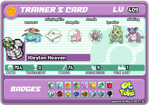 Kleyton Heaven Card otPokemon.com
