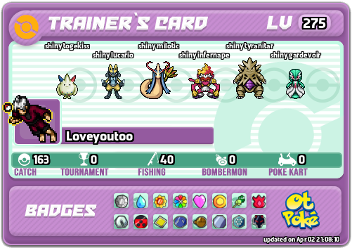 Loveyoutoo Card otPokemon.com