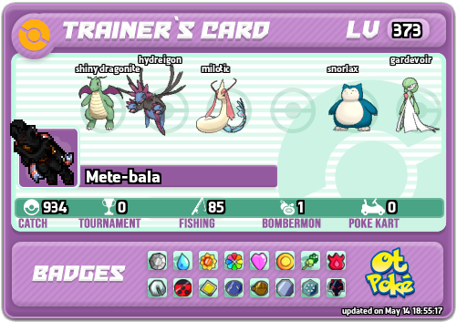 Mete-bala Card otPokemon.com
