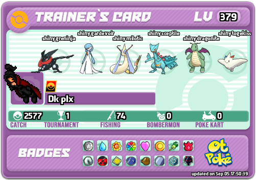 Dk plx Card otPokemon.com