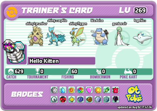 Hello Kitten Card otPokemon.com
