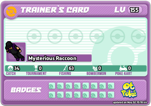 Mysterious Raccoon Card otPokemon.com