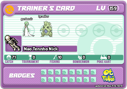 Nao Tennho Nick Card otPokemon.com