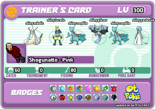 Shogunatto - Pink Card otPokemon.com
