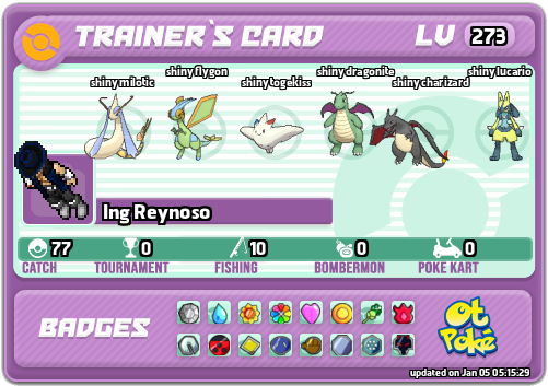 Ing Reynoso Card otPokemon.com