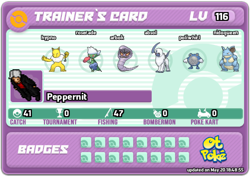 Peppernit Card otPokemon.com