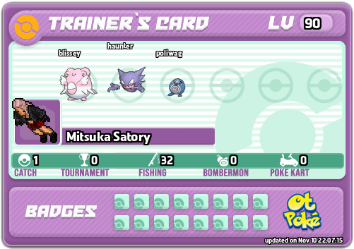 Mitsuka Satory Card otPokemon.com