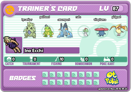 Ino Ecchi Card otPokemon.com