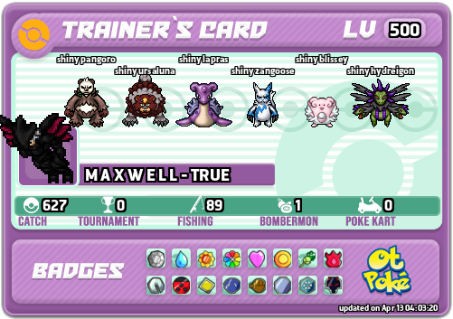 M A X W E L L - TRUE Card otPokemon.com