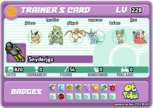 Snyderjgz Card otPokemon.com