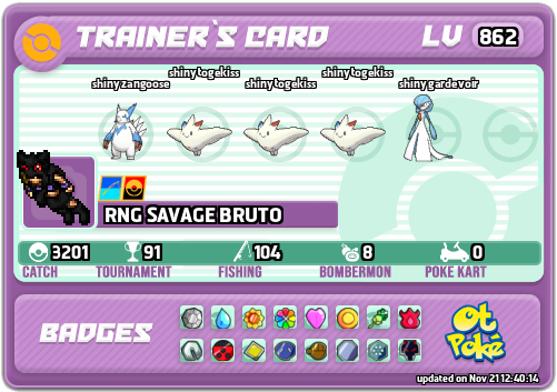 RNG TIAO BRUTO Card otPokemon.com