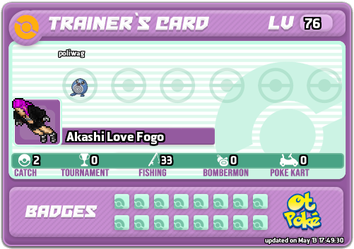 Akashi Love Fogo Card otPokemon.com