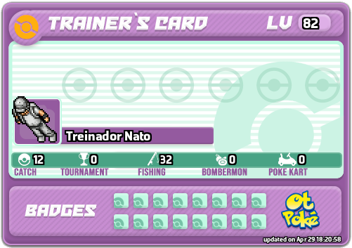 Treinador Nato Card otPokemon.com