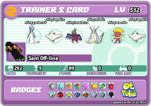 Sam Off-line Card otPokemon.com