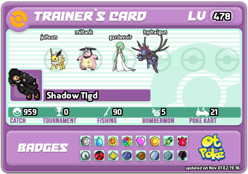 Shadow Tlgd Card otPokemon.com