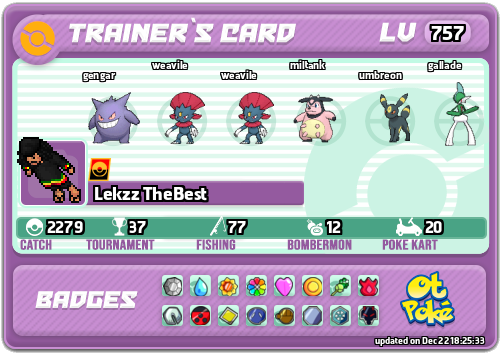 Lekzz TheBest Card otPokemon.com