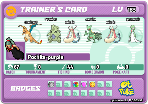 Pochita-purple Card otPokemon.com