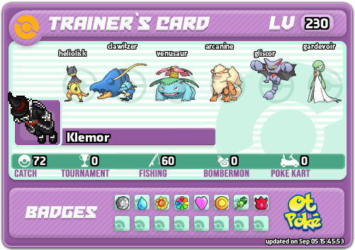 Klemor Card otPokemon.com