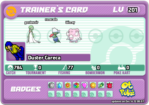 Duster Careca Card otPokemon.com