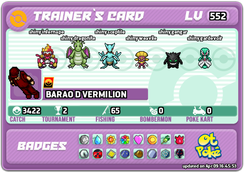 BARAO D VERMILION Card otPokemon.com