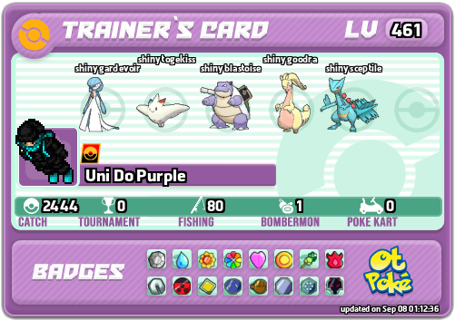 Uni Do Purple Card otPokemon.com