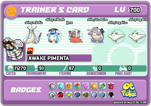 AWAKE PIMENTA Card otPokemon.com