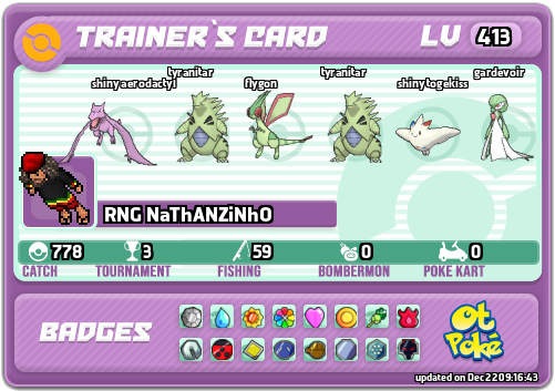 RNG NaThANZiNhO Card otPokemon.com