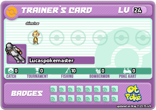 Lucaspokemaster Card otPokemon.com